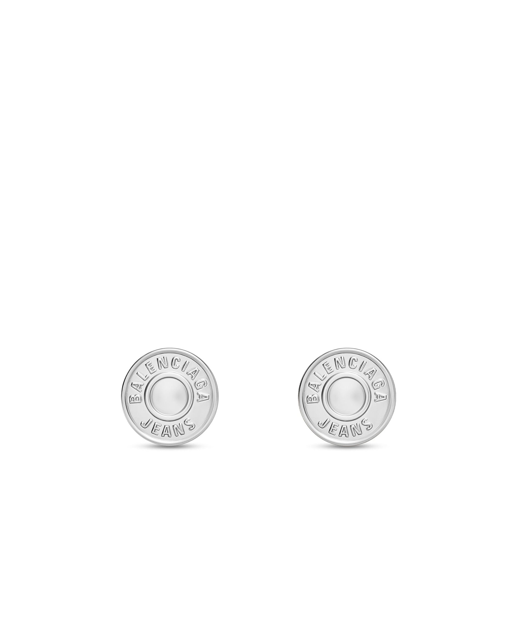 Jeans Earrings - Bright Silver