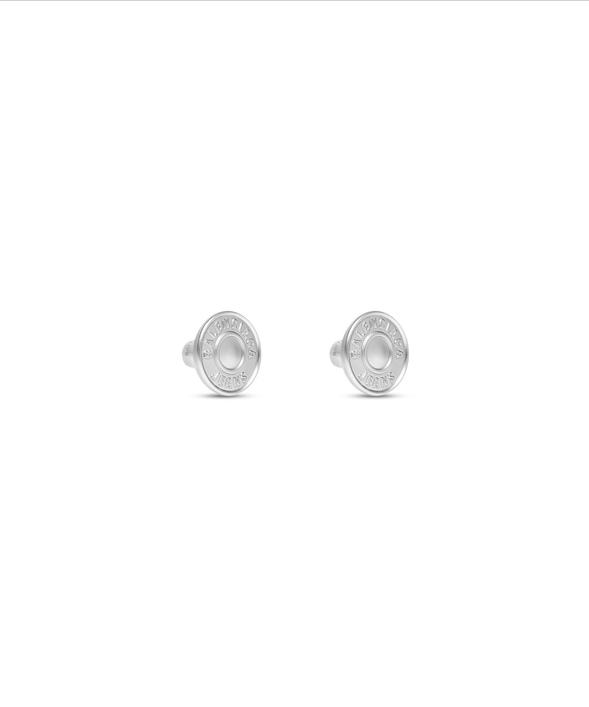 Jeans Earrings - Bright Silver