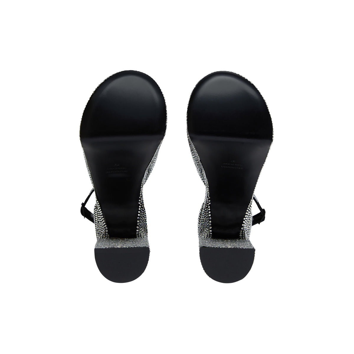 Camden 160 Sandals With Rhinestones - Black & Crystal