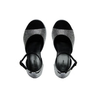 Camden 160 Sandals With Rhinestones - Black & Crystal
