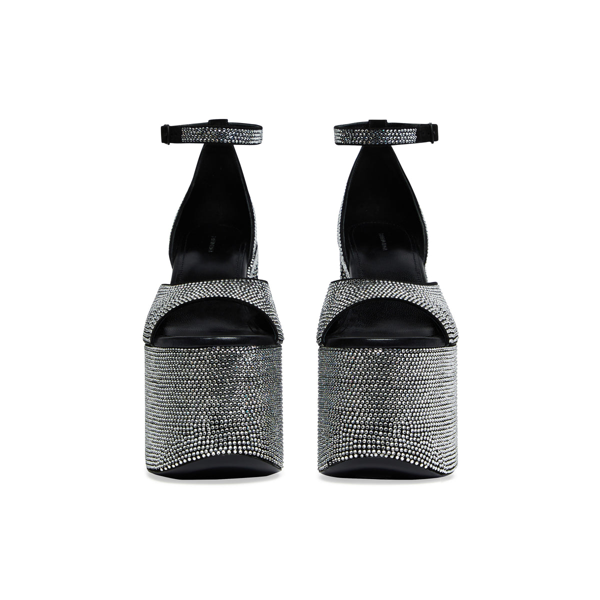 Camden 160 Sandals With Rhinestones - Black & Crystal