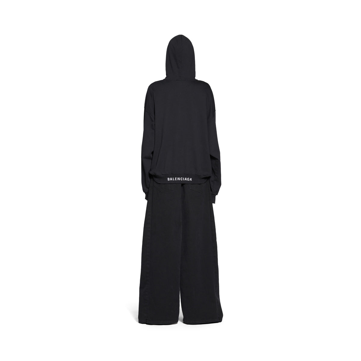 Balenciaga Hoodie - Washed Black & White