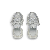 3XL Mules - White & Eggshell