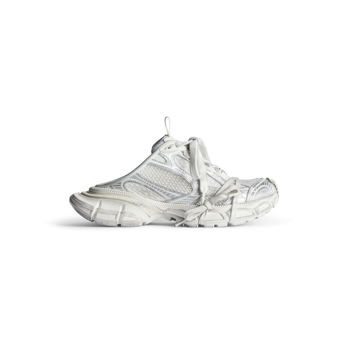 3XL Mules - White & Eggshell