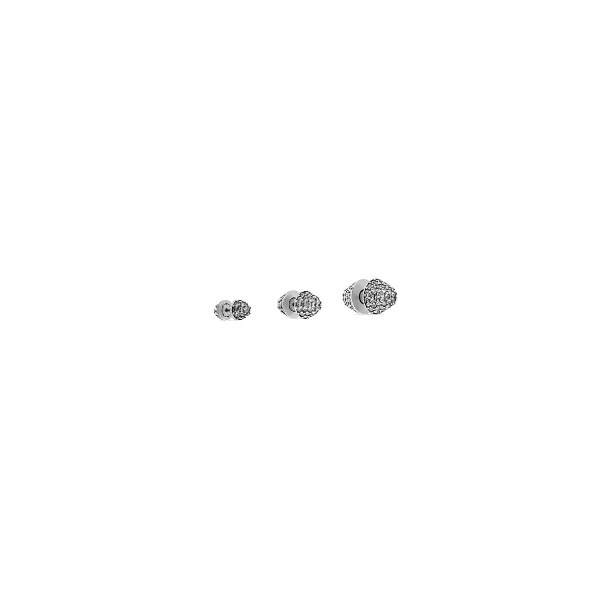 CAGOLE / Cagole Earrings Set - Silver & Crystal