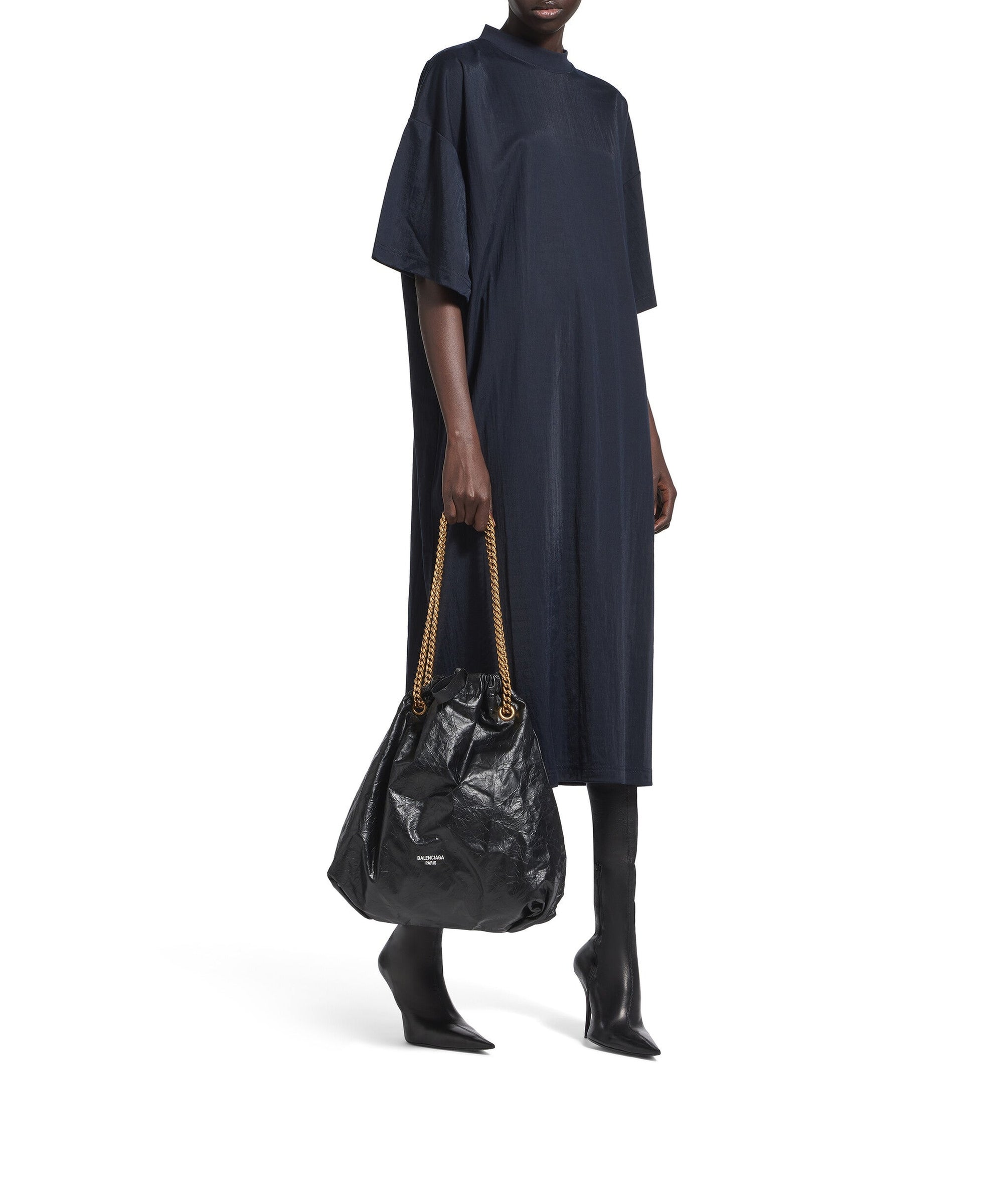 Crush Tote Bag Medium - Black