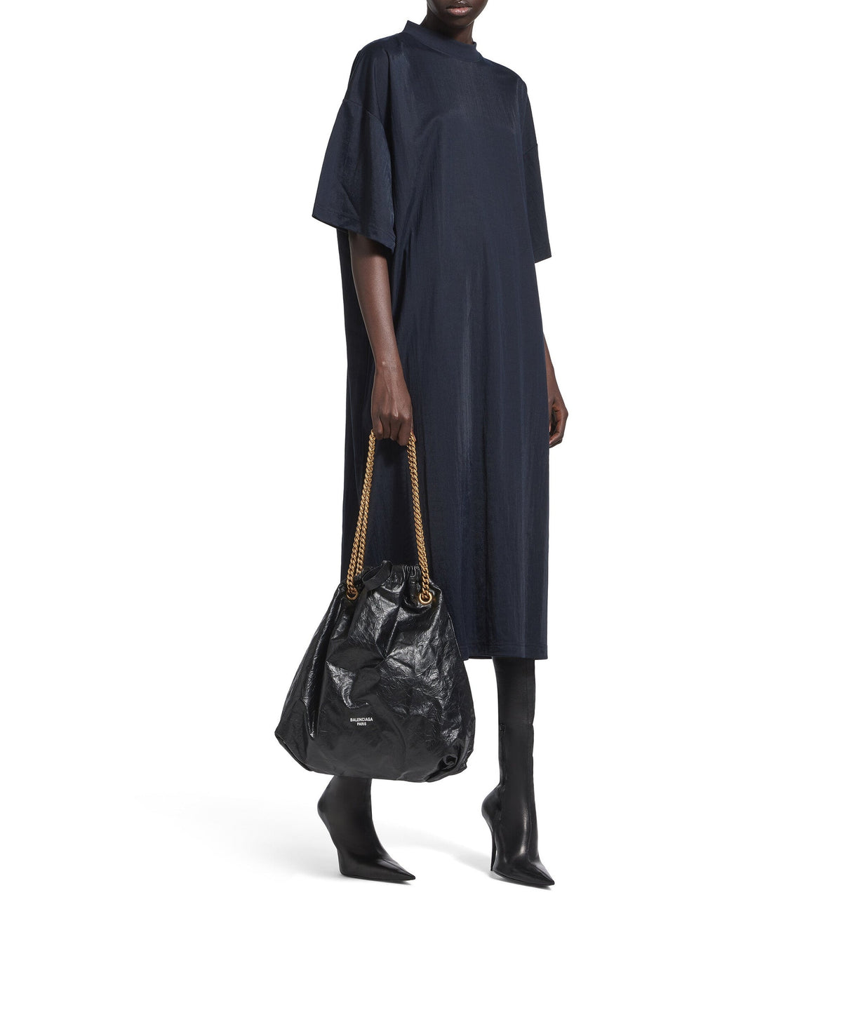 Crush Tote Bag Medium - Black