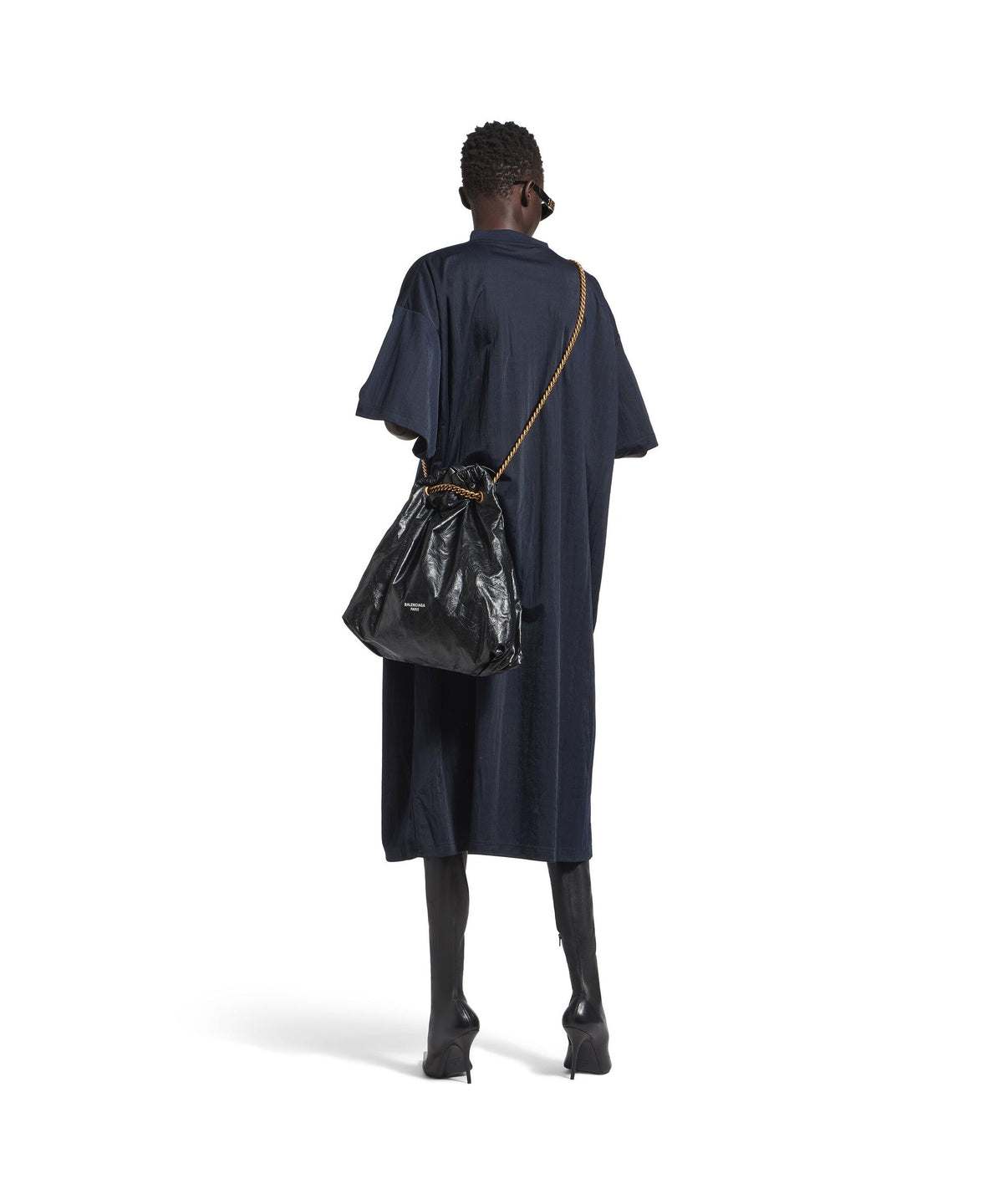 Crush Tote Bag Medium - Black