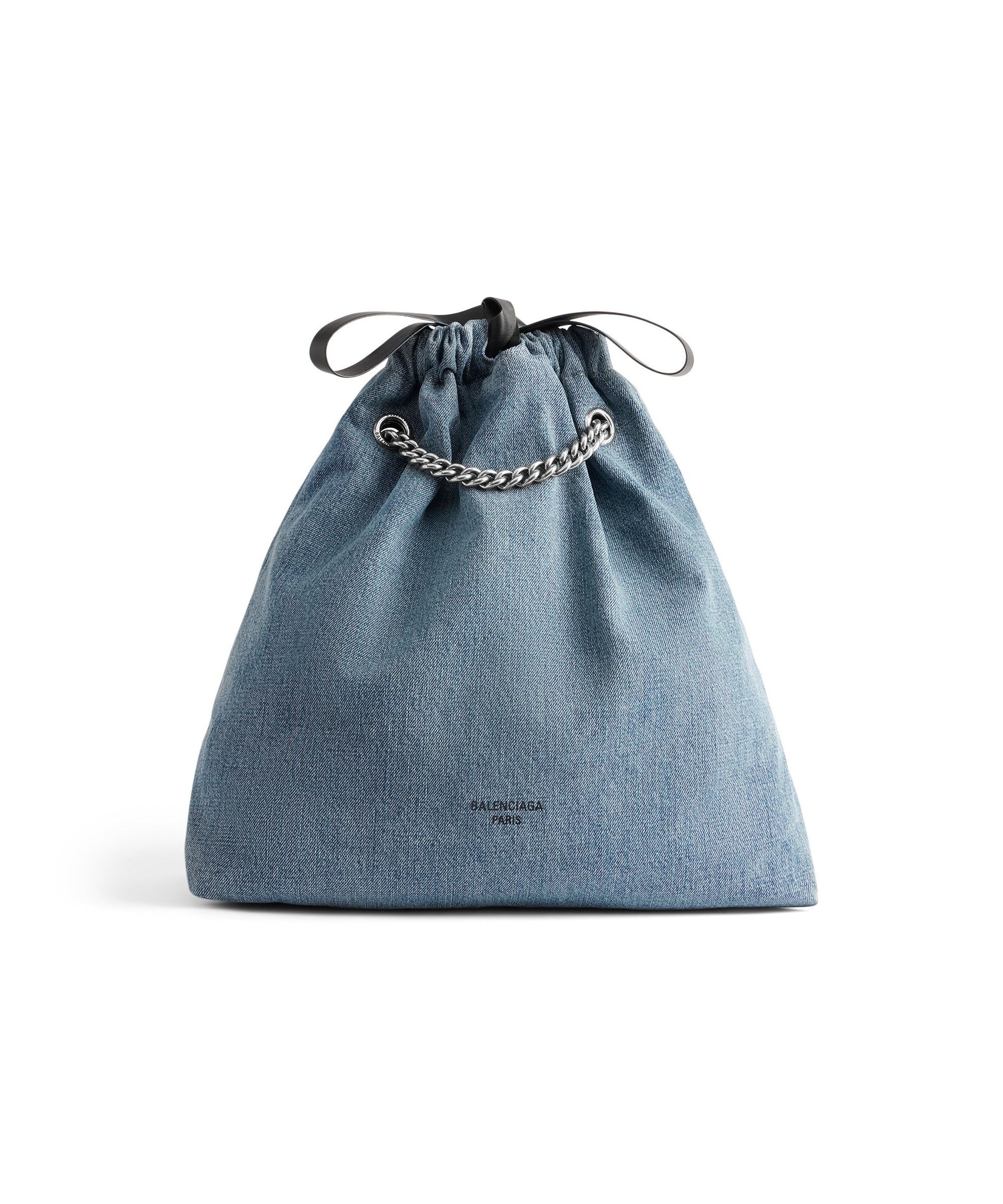 Crush Tote Bag Medium - Denim Blue