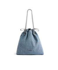 Crush Tote Bag Medium - Denim Blue