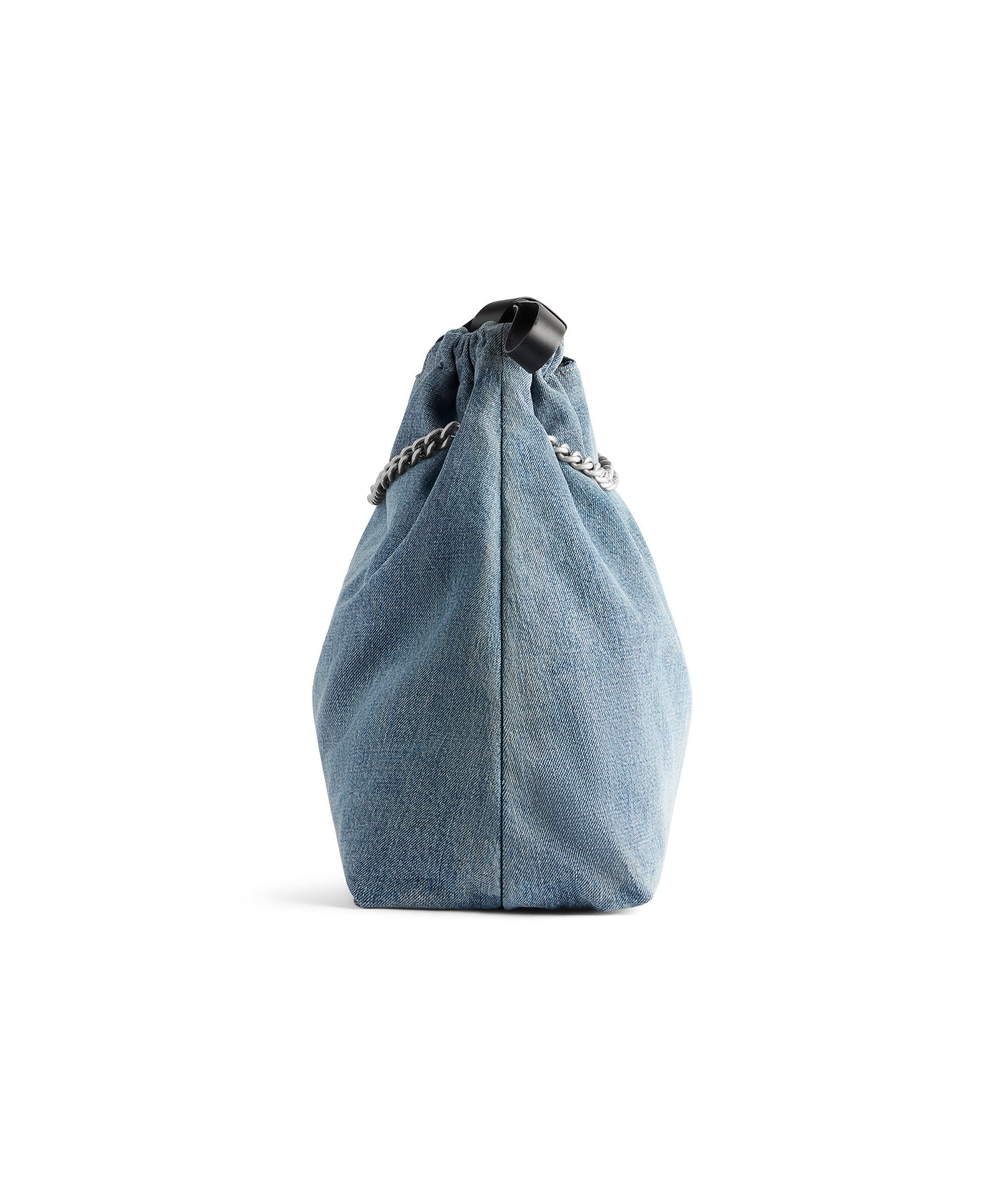 Crush Tote Bag Medium - Denim Blue
