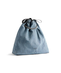 Crush Tote Bag Medium - Denim Blue