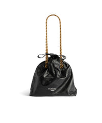 Crush Tote Bag Small - Black
