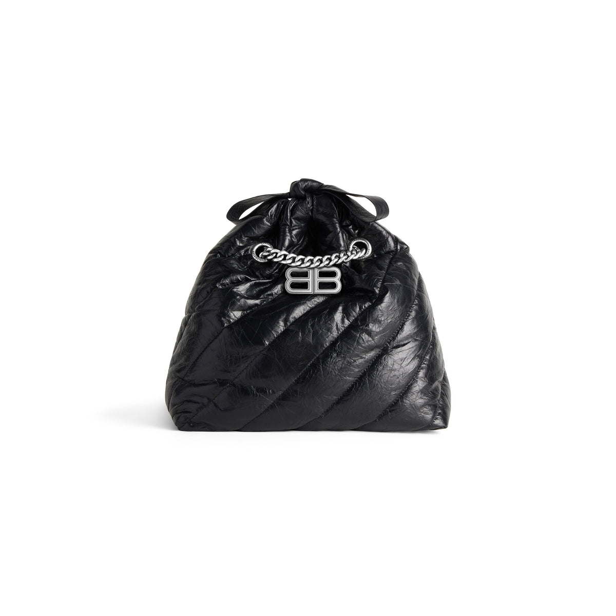 Crush Small Tote Bag Quilted - Black