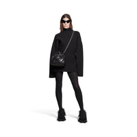 Crush Small Tote Bag Quilted - Black