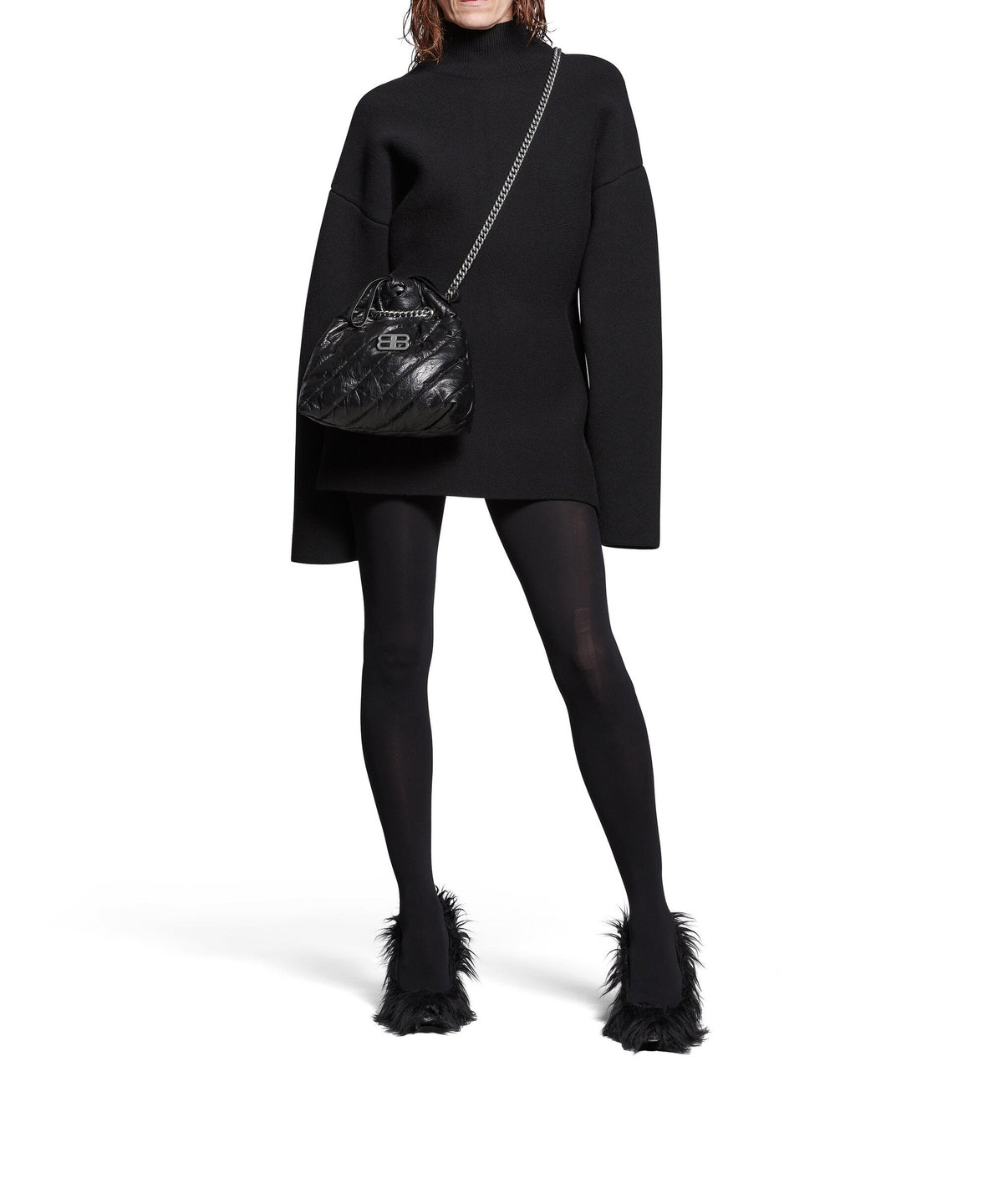 CRUSH / Crush Small Tote Bag Quilted - Black