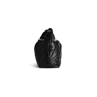 Crush Small Tote Bag Quilted - Black