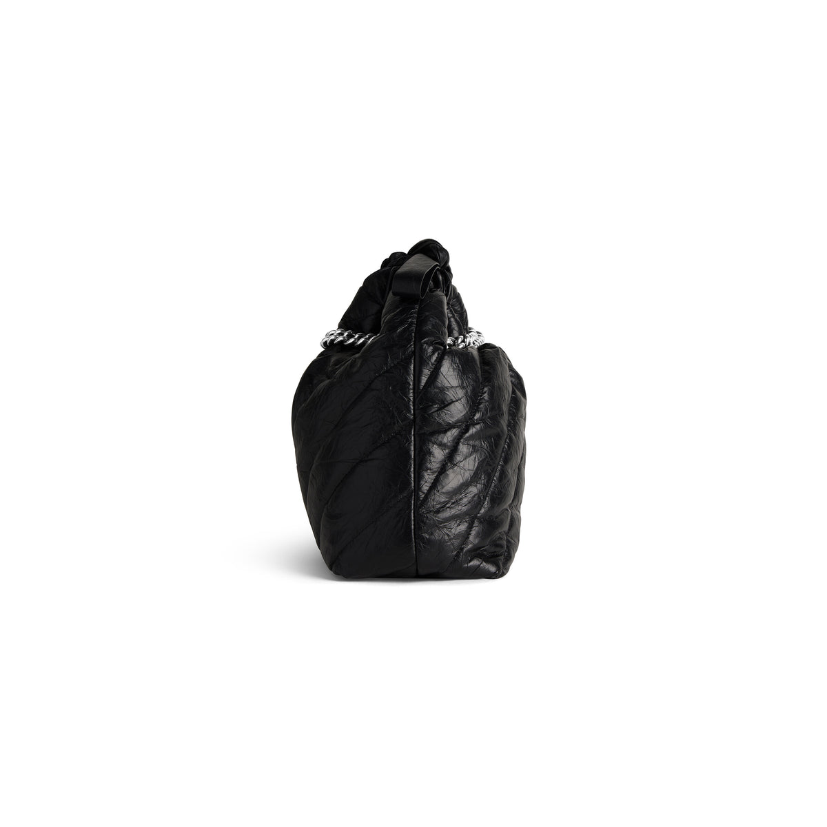 Crush Small Tote Bag Quilted - Black