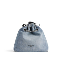 Crush Tote Bag Small - Denim Blue