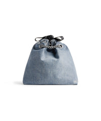 Crush Tote Bag Small - Denim Blue