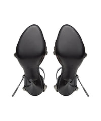 Cagole 110 Sandals - Black & Silver