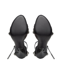 Cagole 110 Sandals - Black & Silver