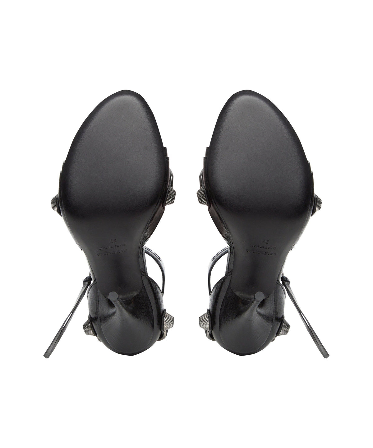 Cagole 110 Sandals - Black & Silver