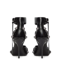 Cagole 110 Sandals - Black & Silver