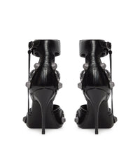 Cagole 110 Sandals - Black & Silver
