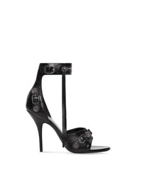 Cagole 110 Sandals - Black & Silver