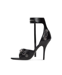 Cagole 110 Sandals - Black & Silver