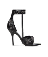 Cagole 110 Sandals - Black & Silver