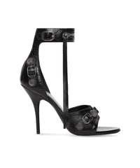 Cagole 110 Sandals - Black & Silver
