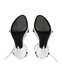 Cagole 110 Sandals - Optic White & Silver