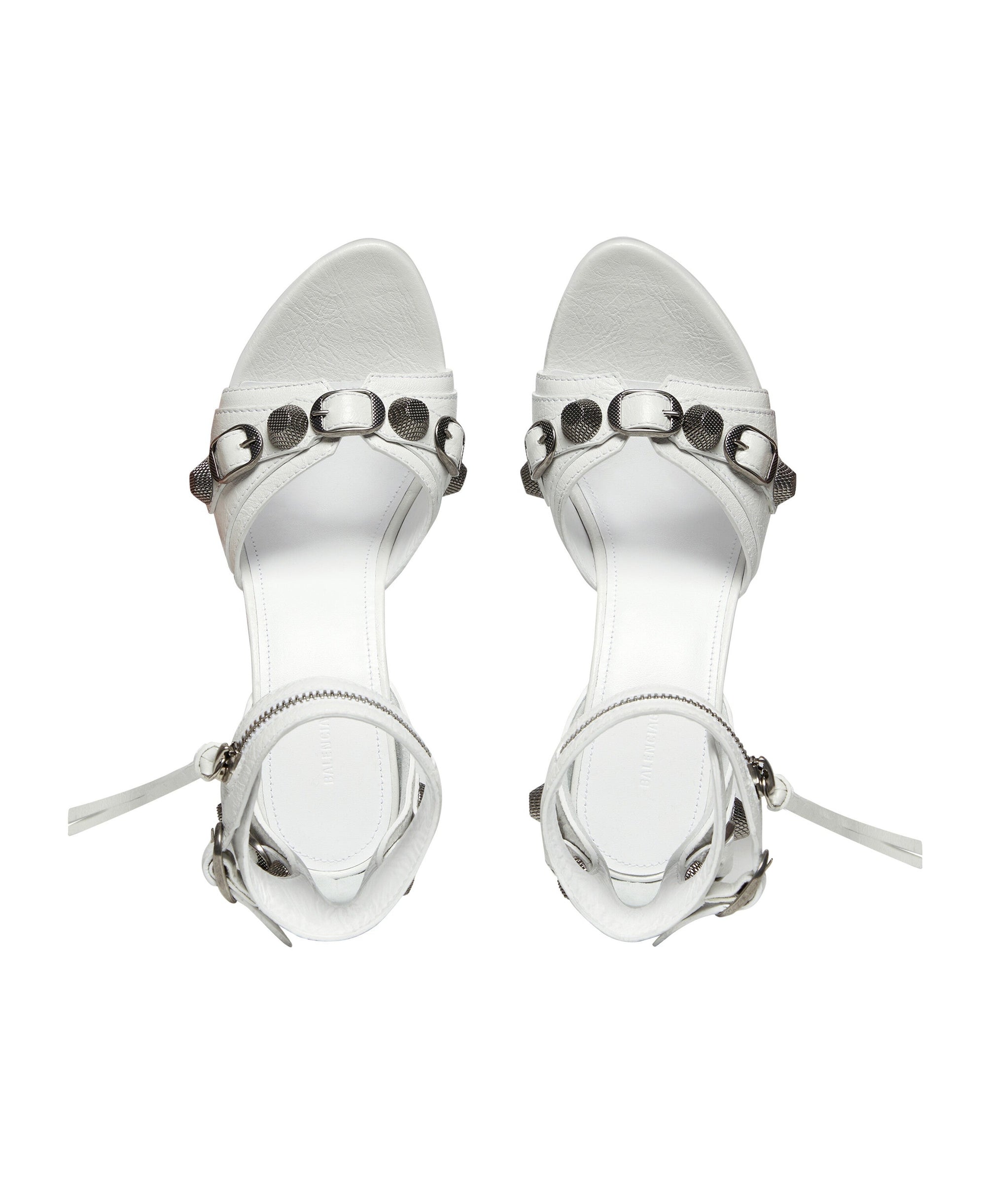 Cagole 110 Sandals - Optic White & Silver