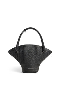 Beach black Medium Tote Bag - Black & Vrv