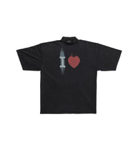 I Love T-Shirt - Washed Black & White