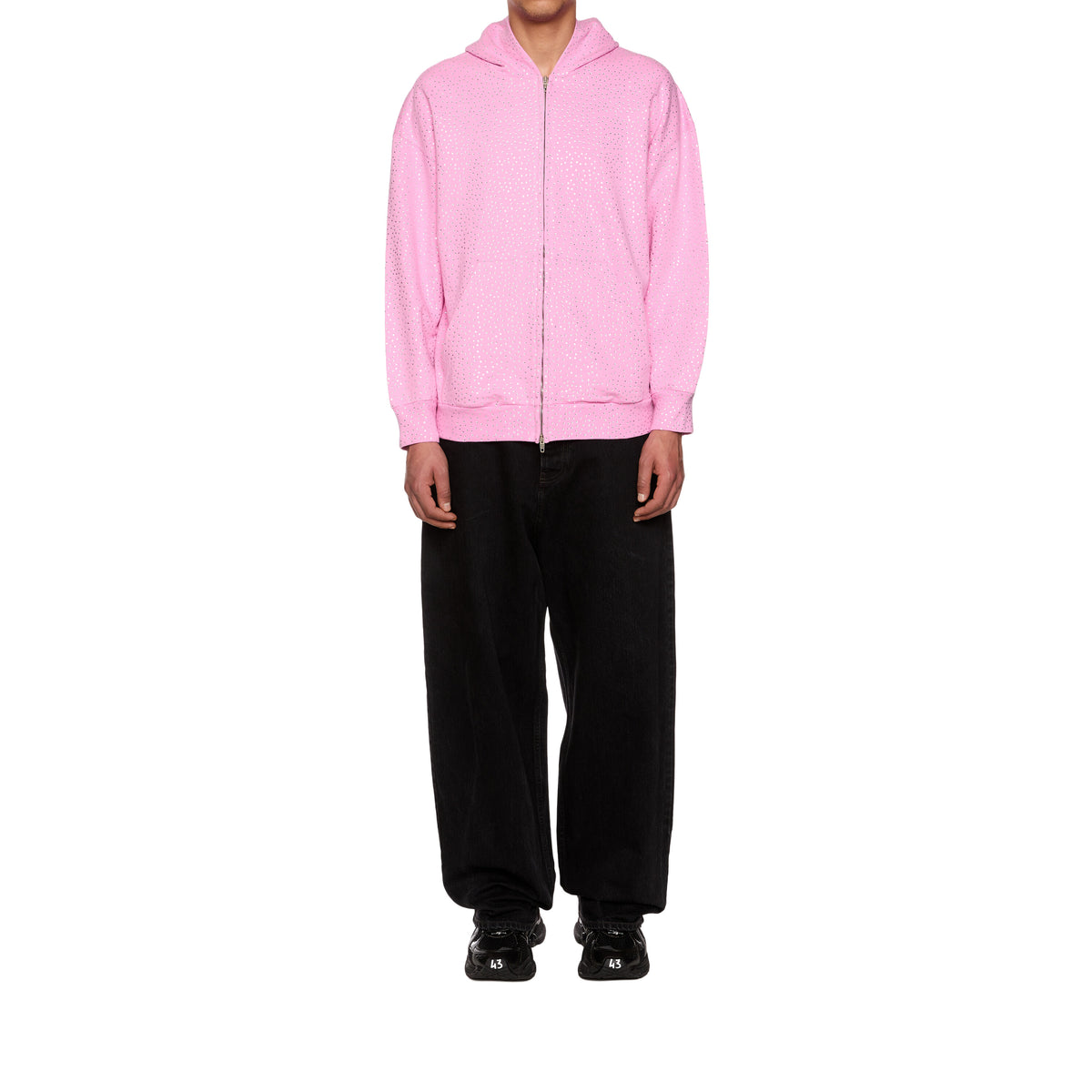 Zip-Up Hoodie - Pink