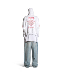 Balenciaga Music x Archives Series Connected Zip-Up Hoodie - Grey & Red