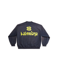Tape Type Sweatshirt Oversized - Marine Blue