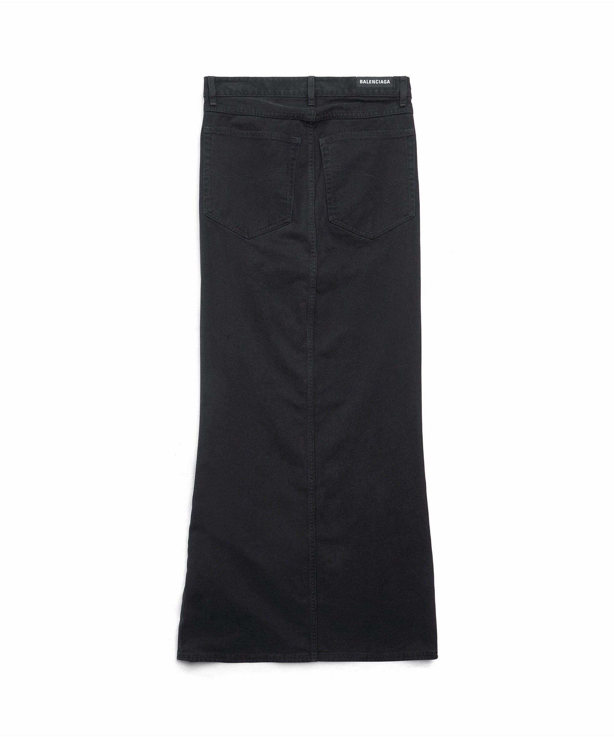 Maxi Skirt - Peach Pitch Black