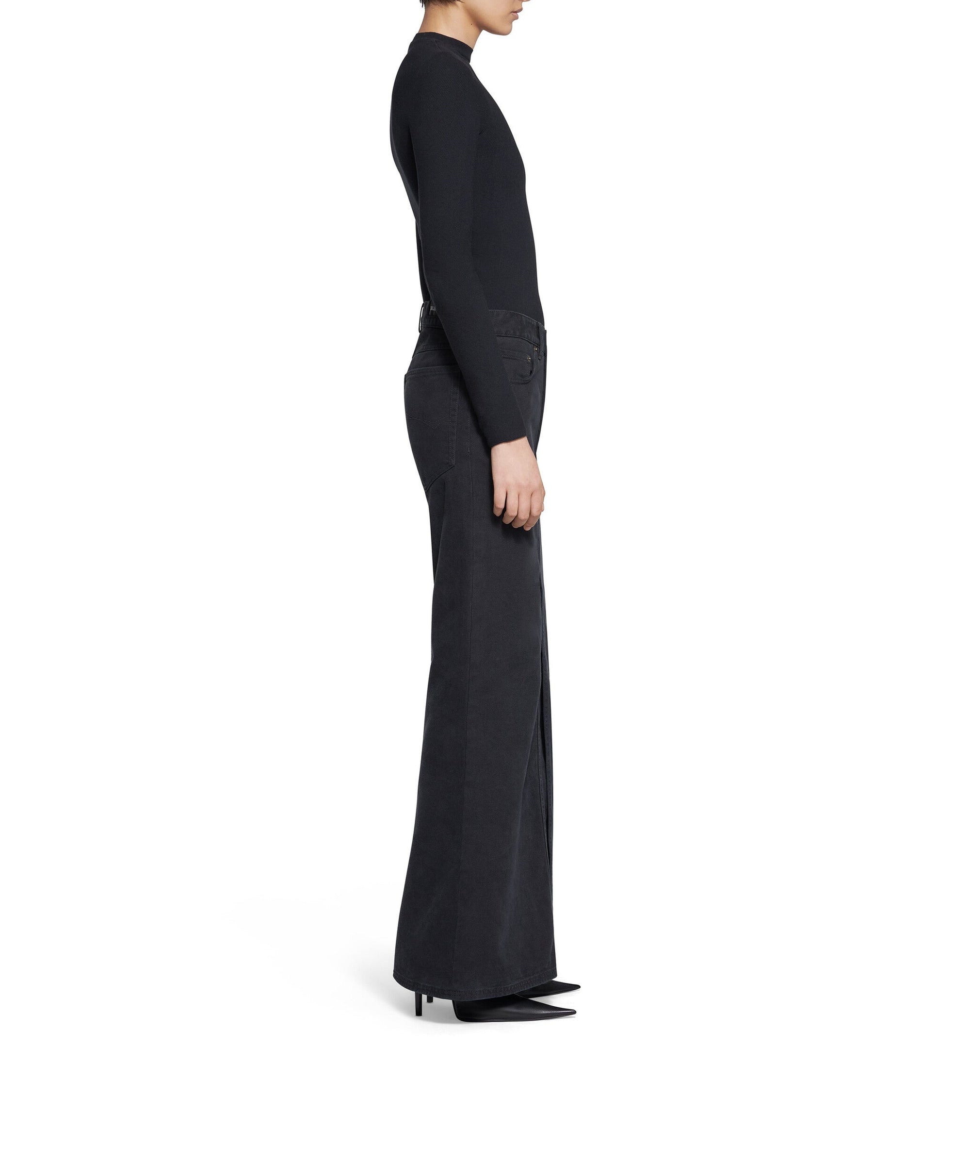 Maxi Skirt - Peach Pitch Black