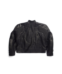 Oversized Biker Jacket - Black
