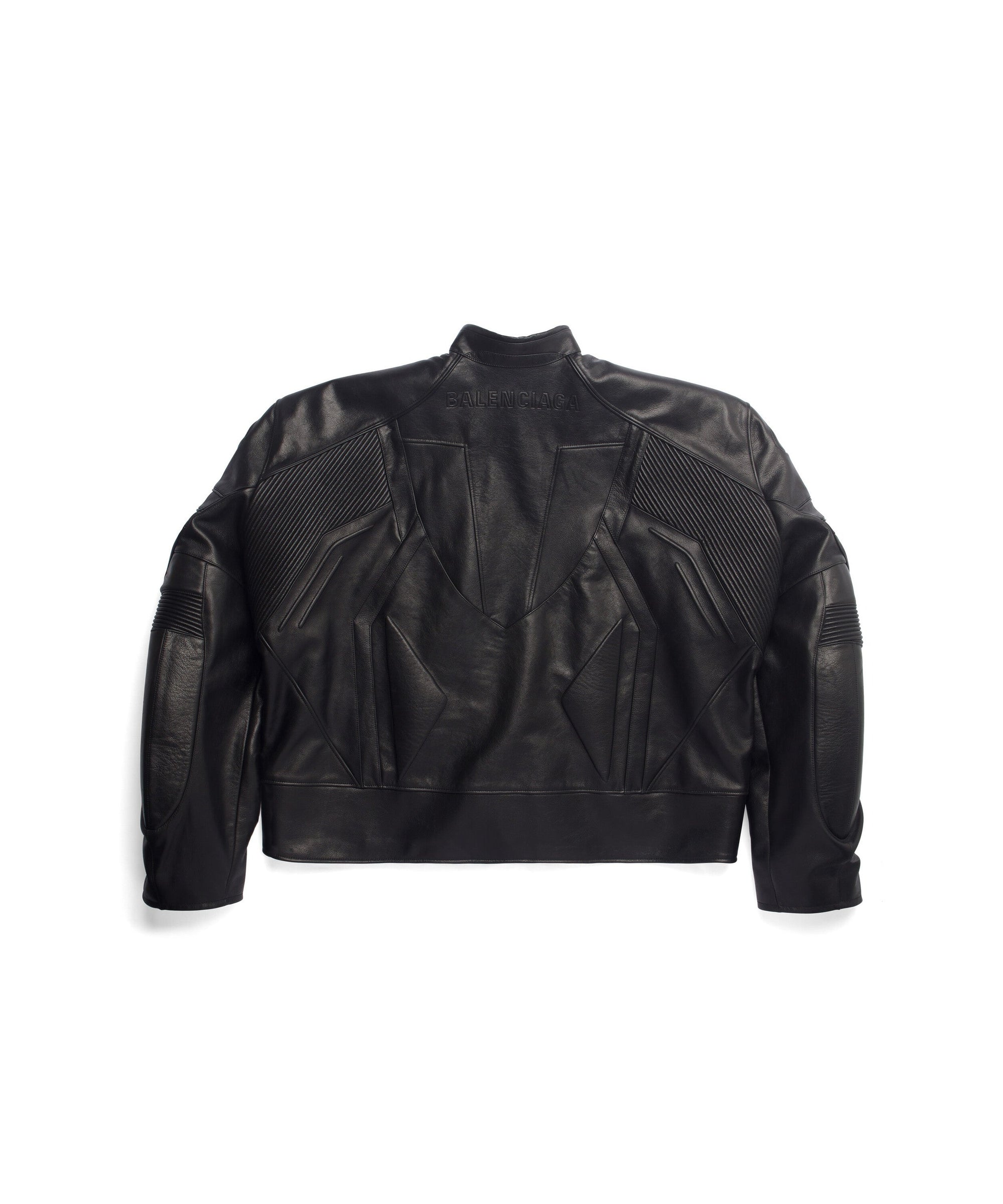 Oversized Biker Jacket - Black