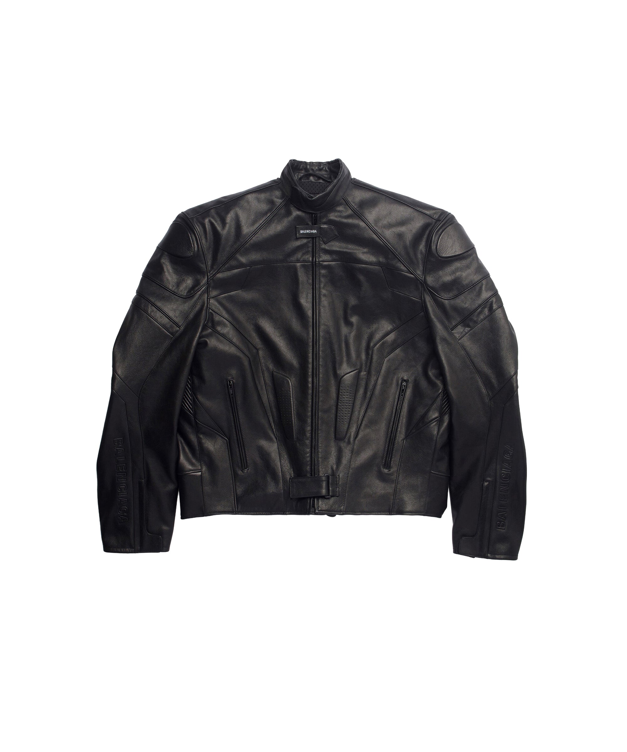 Oversized Biker Jacket - Black
