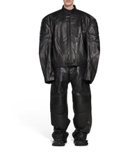 Oversized Biker Jacket - Black