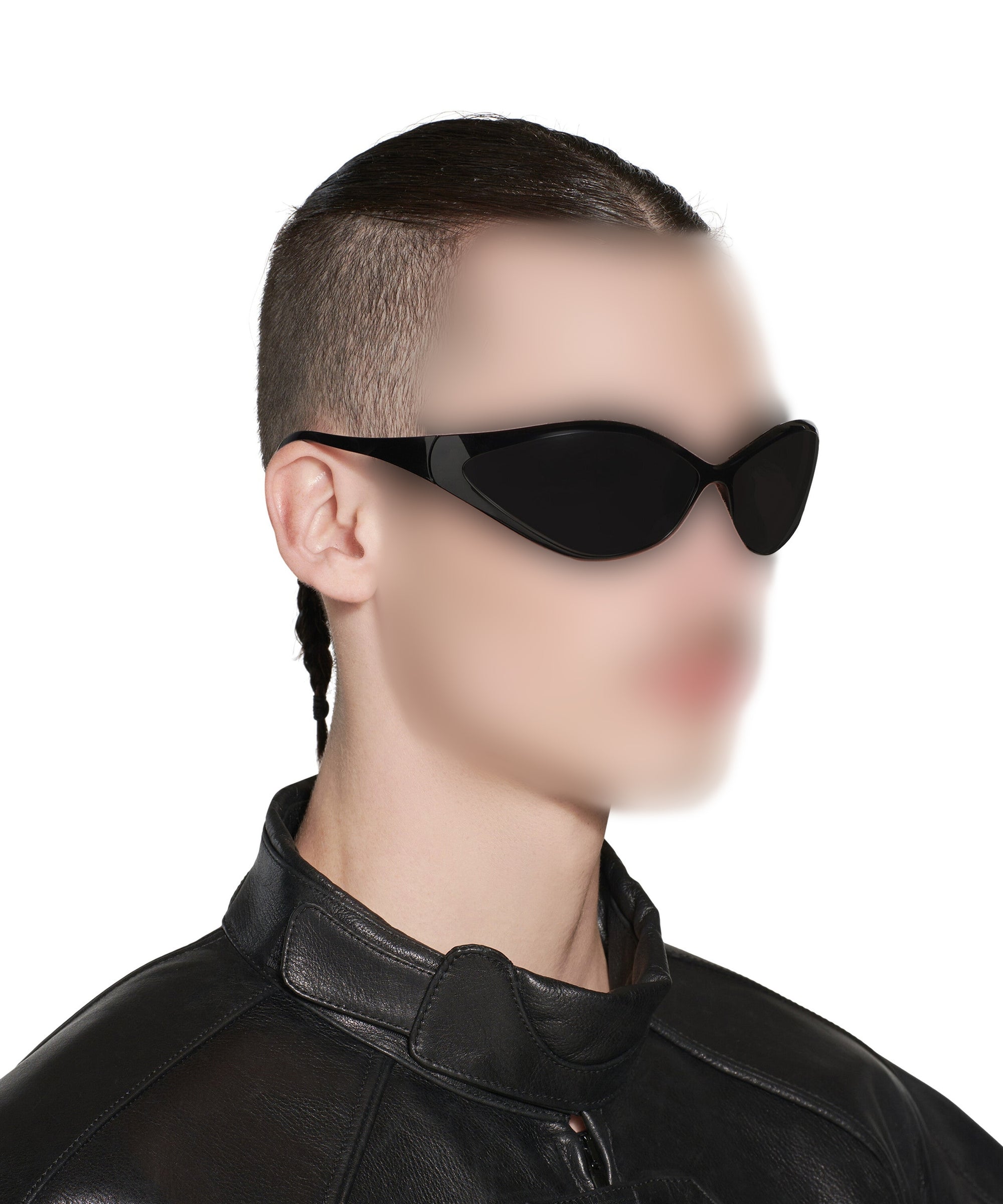 90s Oval Sunglasses - Black