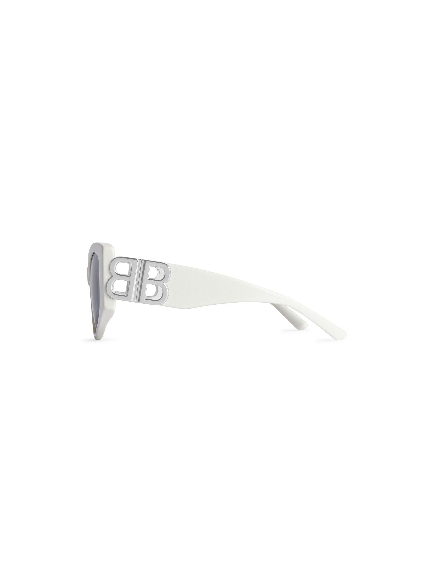 Dynasty XL D-Frame white & silver Sunglasses - White & Silver