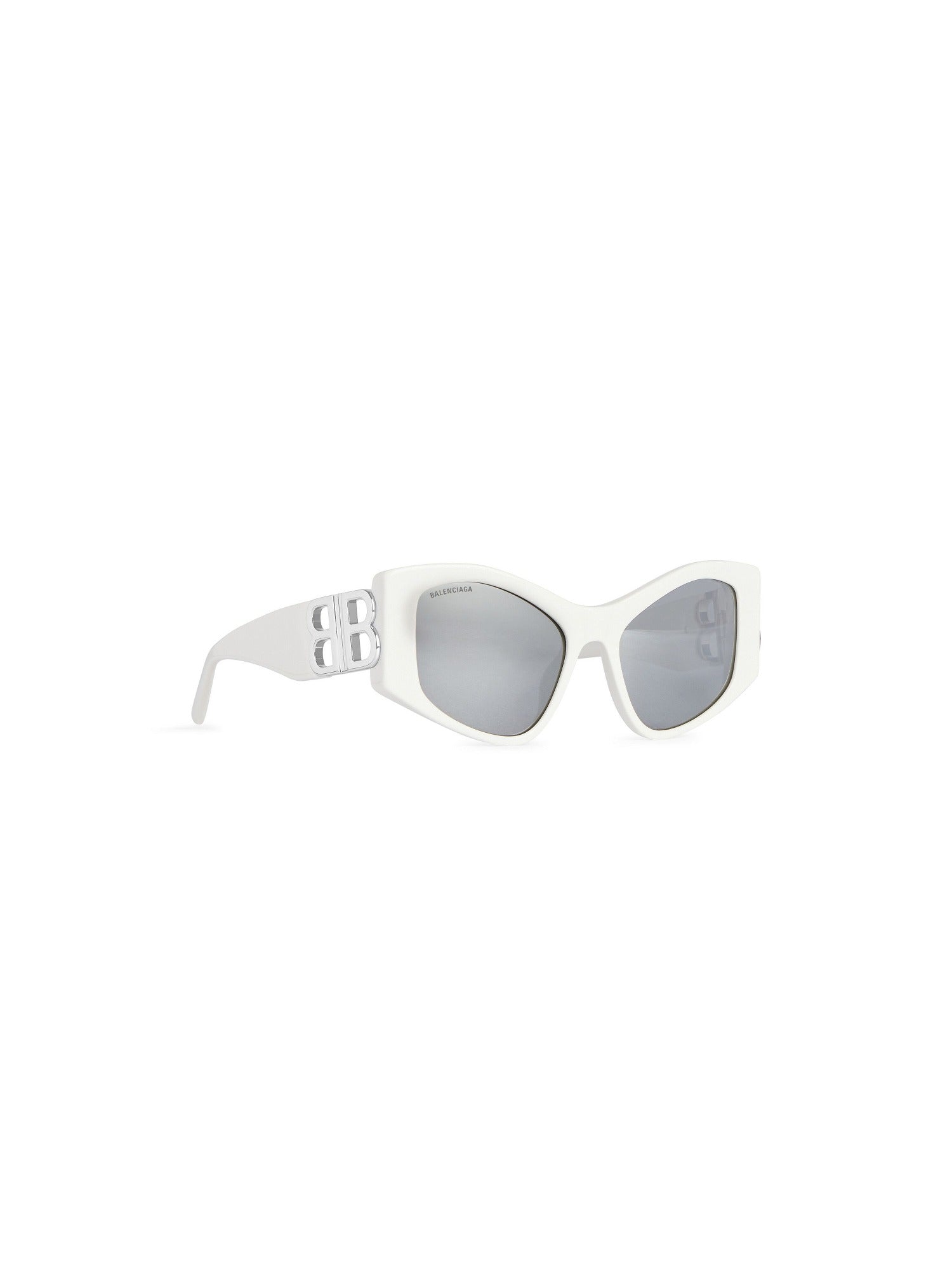 Dynasty XL D-Frame white & silver Sunglasses - White & Silver