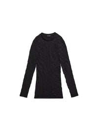 Mini Allover Logo black Top - Black